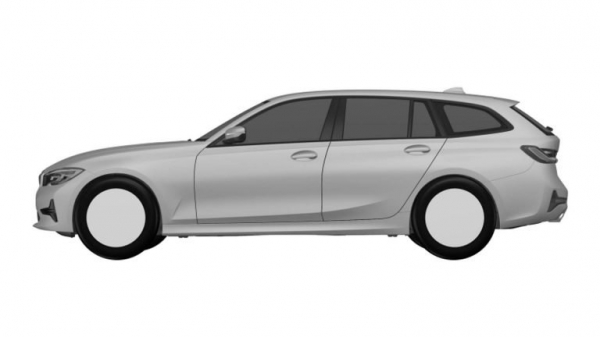BMW 신형 '3시리즈 투어링' 특허 이미지 (측면)