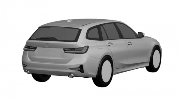 BMW 신형 '3시리즈 투어링' 특허 이미지 (후측면)