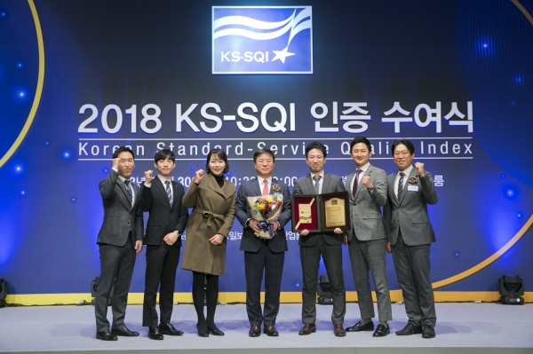 롯데렌터카가 7년 연속 ‘한국서비스품질지수(KS-SQI)’ 1위에 선정됐다고 밝혔다.