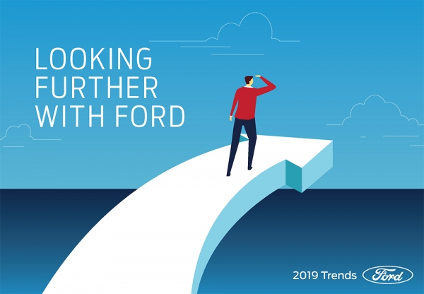 포드자동차가 전 세계 소비자 동향 변화와 기업 대응 방안에 대한 분석을 담은 '포드 2019 트렌드 리포트'를 발표했다.