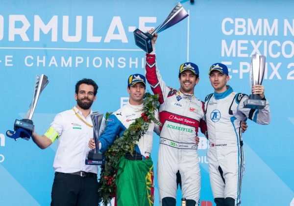 아우디가 지난 주말 멕시코에서 개최된 전기차 레이싱 대회 ‘포뮬러 E’의 2018-2019 시즌 4라운드에서 우승을 차지했다.
