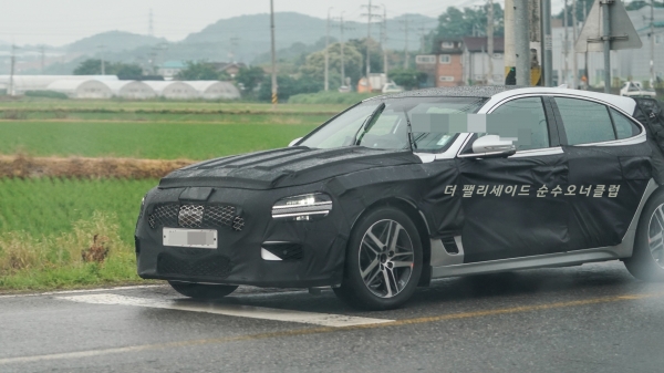 제네시스 'G70 슈팅브레이크' 위장막 테스트카 (출처 ː 더 팰리세이드 순수오너클럽)