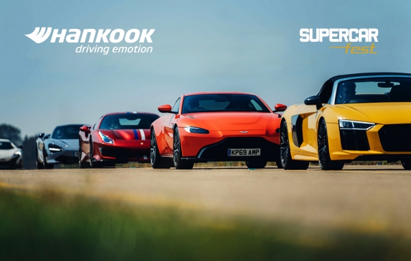 한국타이어가 영국에서 개최되는 자동차 페스티벌 ‘슈퍼카 페스트'를 2회 연속 공식 후원한다.