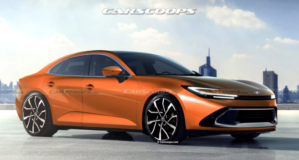 캠리 풀체인지 예상도( 출처: 카쿱스) https://www.carscoops.com/2022/12/2024-toyota-camry-what-americas-next-best-selling-sedan-could-look-like/