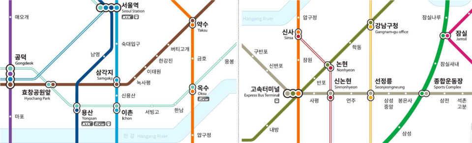 사진 : 새롭게 바뀌는 서울 지하철 노선도 디자인 (출처=서울시)