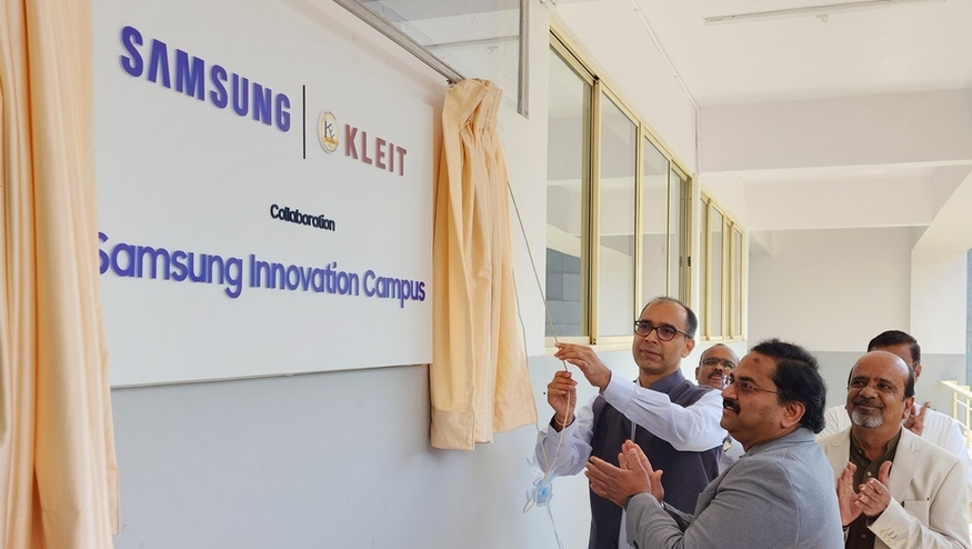 삼성전자 인도 방갈로르 연구소(SRI-B)가 인도 후블리 소재 KLE공과대학에서 삼성 이노베이션 캠퍼스 개소식을 열었다. (출처 : 삼성전자 인도 뉴스룸)