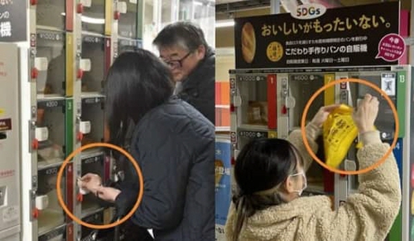 당일 팔리지 않고 남은 빵들. 그대로 자판기로 옮겨 다시 판매된다. / 사진출처 SBS뉴스