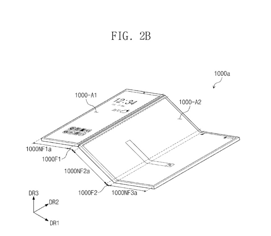 삼성디스플레이가 미국에서 취득한 트리플 폴더블 패널 특허 (출처 : 미국 특허청(USPTO))