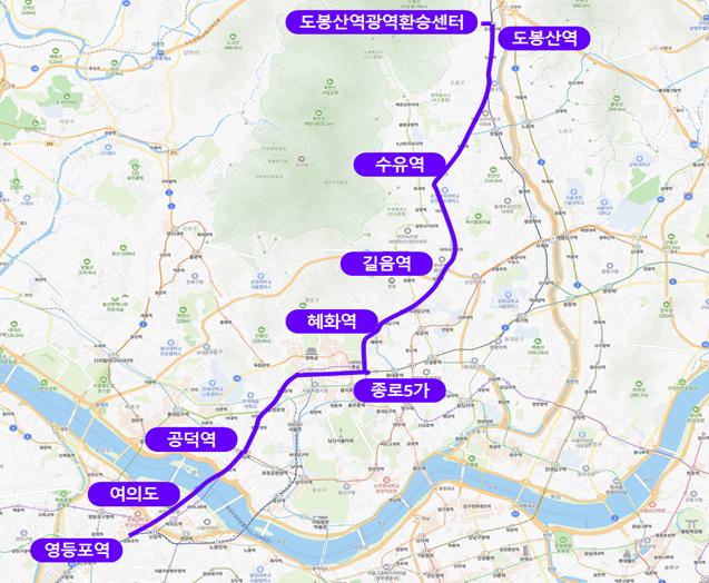서울시 새벽동행 자율주행버스 A160 버스 운행 노선 / 사진: 서울시