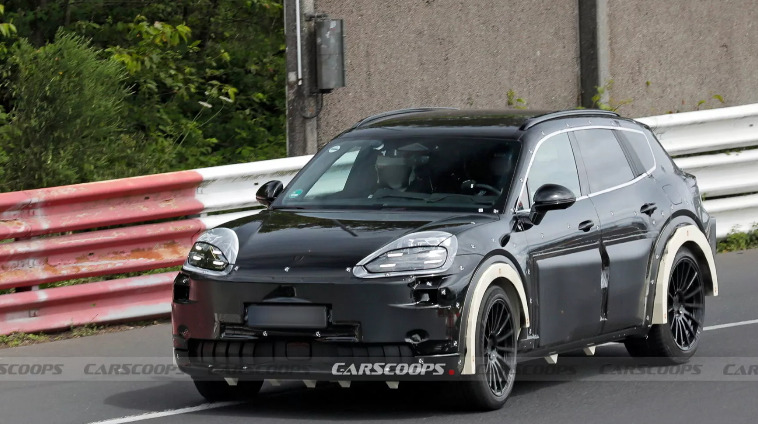포르쉐 신형 카이엔 EV 프로토타입 (출처: carscoops)