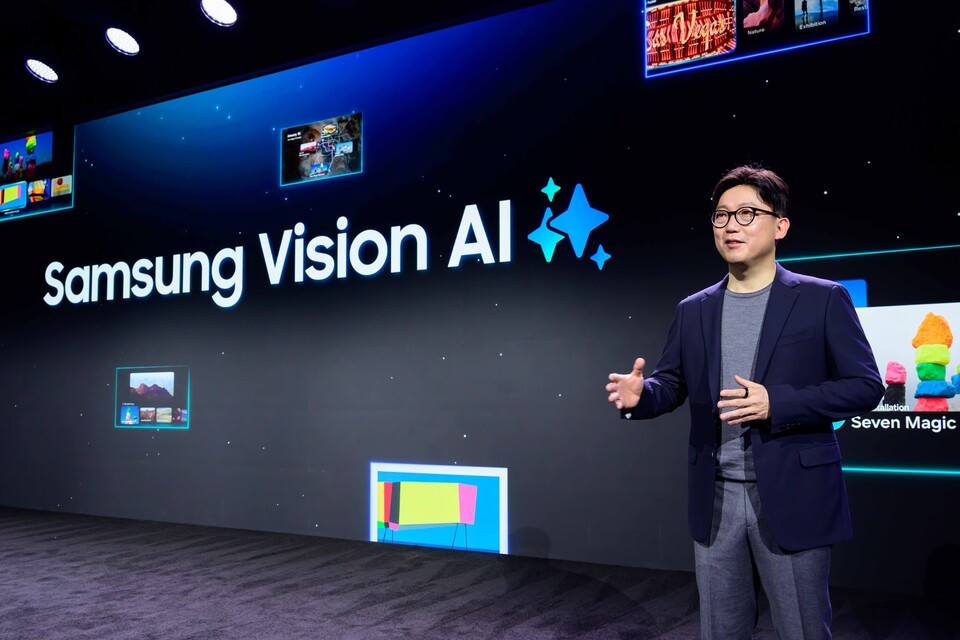 삼성전자 CES 2025 퍼스트룩에서 초개인화 AI 스크린 경험을 위한 비전 AI 공개