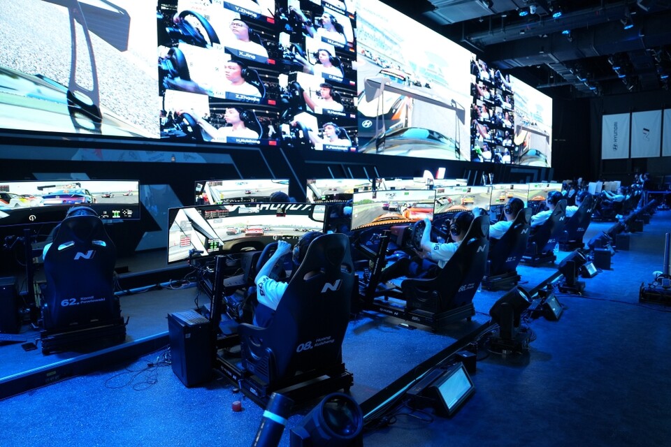 사진 : 잠실 숲 콜로세움 e스포츠 경기장에서 진행된 '2024 Hyundai N Virtual Cup' 결승전 현장 전경