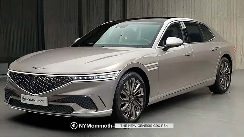 제네시스 'G90 페이스리프트' 상상도 (출처 : 뉴욕맘모스)