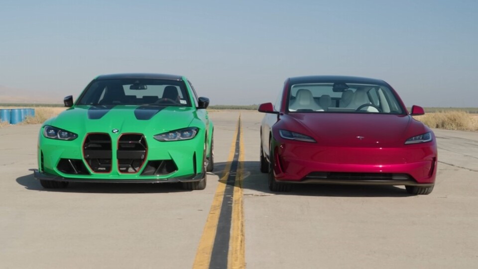 사진 : BMW M3 CS, 테슬라 모델 3 퍼포먼스 (출처=Edmunds Cars)