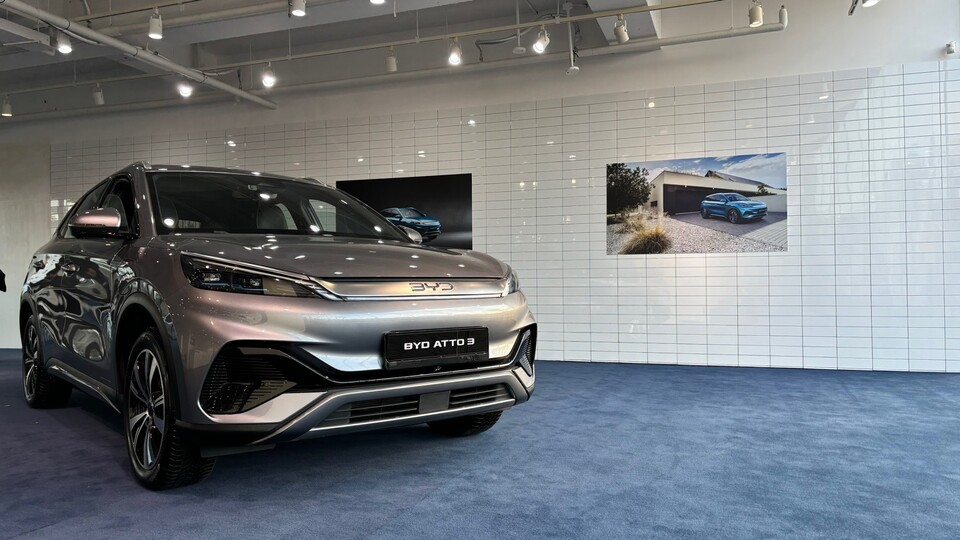 BYD Auto 부산 수영 팝업스토어 전경