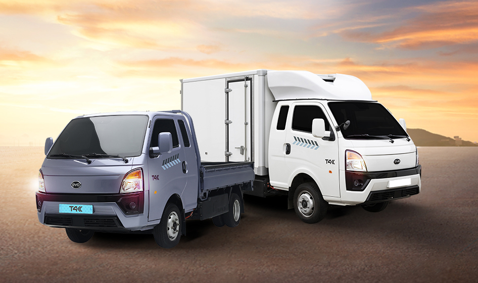 BYD T4K electric trucks