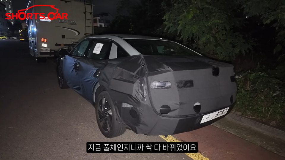현대차 '아반떼 풀체인지' 테스트카 (출처 : 숏카)