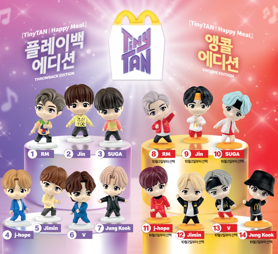 BTS マクドナルド　コラボ　限定品 BTS×マクドナルド再コラボ！韓国でTinyTANフィギュア争奪戦