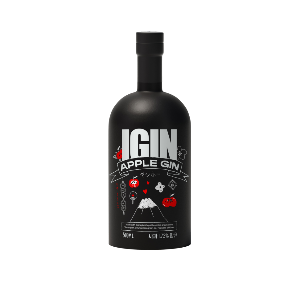 BTSジンのK-酒「アイギン」、富士山デザインの黒ボトルがイオンで先行