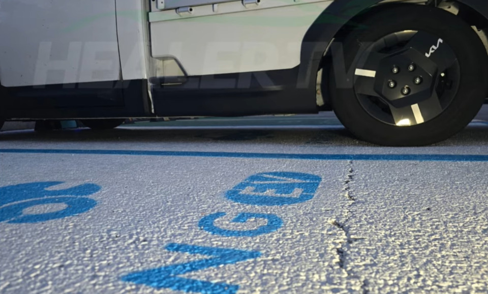 기아 'PV5 오픈베드' 테스트카 (출처 : 힐러TV)