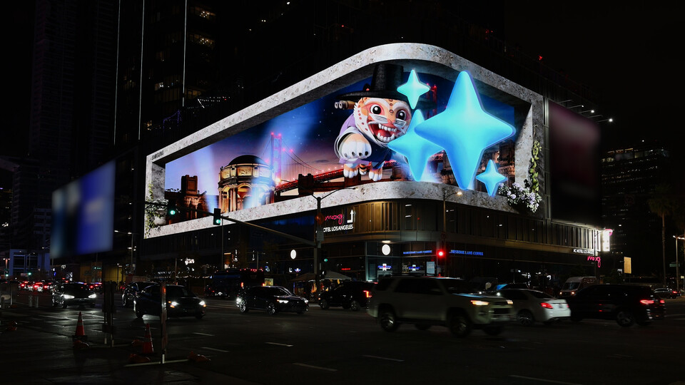 미국 LA 목시 갤럭시 옥외광고 