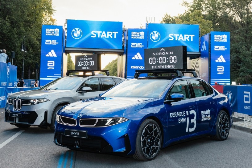 "박보검 완주한 베를린 마라톤" BMW i3가 앞에 있었다
